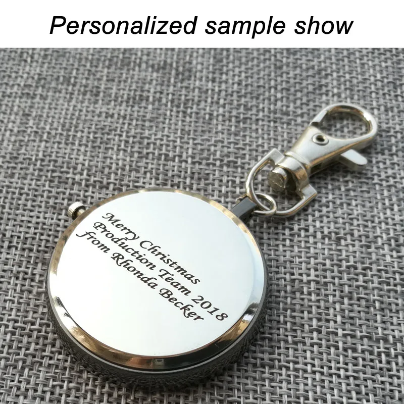 Персонализированные Бесплатная гравировка U название клип брелок для ключей