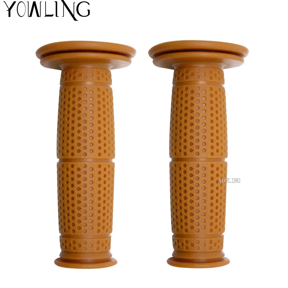 New Vintage Cafe Racer Motorcycle Hand Grips Rubber Handle Bar 7/8&quot 22mm for CG125 CB400 HONDA KAWASAKI SUZUKI DUCATI | Автомобили и