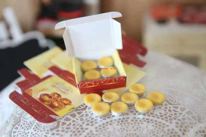 

3 Boxes 1:12 Miniature Dollhouse Egg Tart for Blyth Pretend Food Kitchen Toys