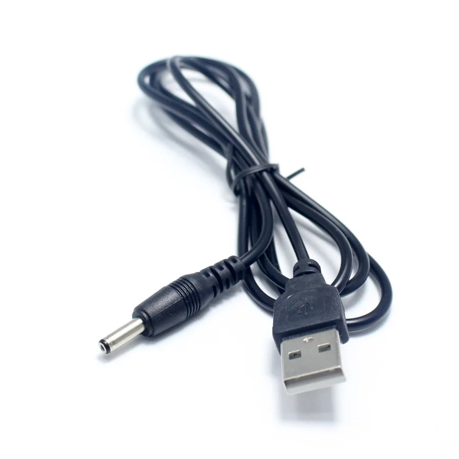 20 шт. 80 см USB порт для 3 5x1 35 мм 5 В DC баррель разъем кабеля питания черный LED