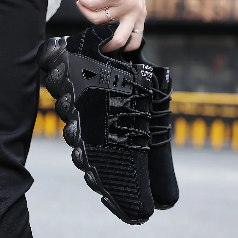 Masorini 2019 New Fashion Flock Shoes Men Keep Warm Sneakers Cotton Fabric Lace-Up Comfortable Male Best-Selling Footwear WW-283 |