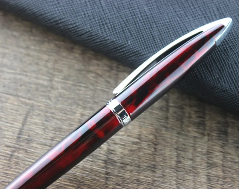 Новинка JINHAO 156, элегантная винная перьевая ручка и черный, синий, мраморный, серый, зеленый, черный, коричневый, 7 видов цветов на выбор, для офиса - Цвет: 02