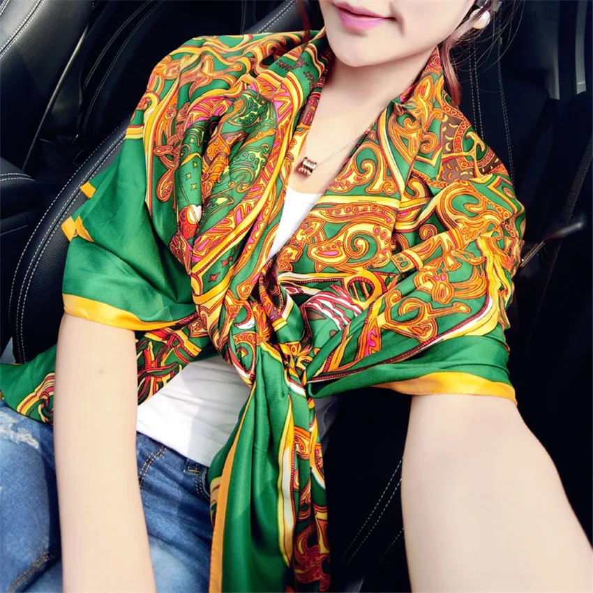 Классический шарф с геометрическим рисунком известный бренд винтажная шаль на