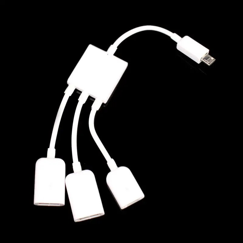 3 в 1 usb-концентратор адаптер кабель Хост OTG двойной микро для Samsung Galaxy S3 S4 Google Nexus