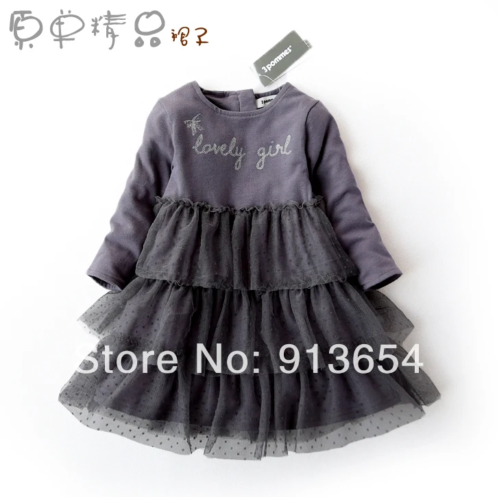 

girls princess dress new 2019 Spring autumn baby clothing kids Layered dress infant cute Long sleeve Splicing dresses