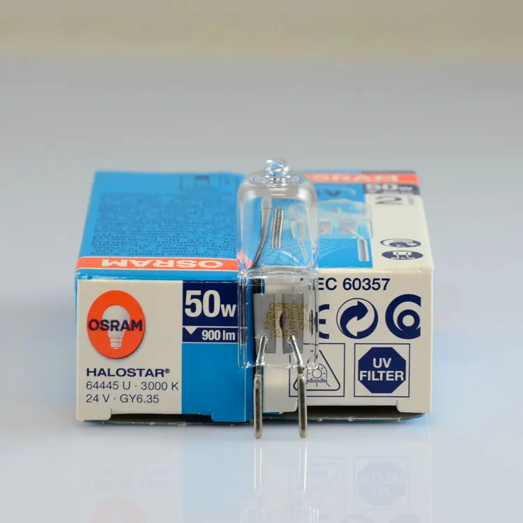 24В 50 Вт галогенная лампа Osram 64445U GY6.35 для хирургических теневых ламп оптические