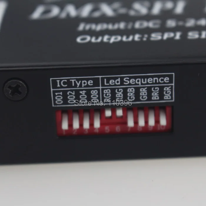 Lpd6803 ws2801 ws2811 ws2812b dmx 512 декодер для цифровой полосы 35 режимов вход dc 5 24v выход spi