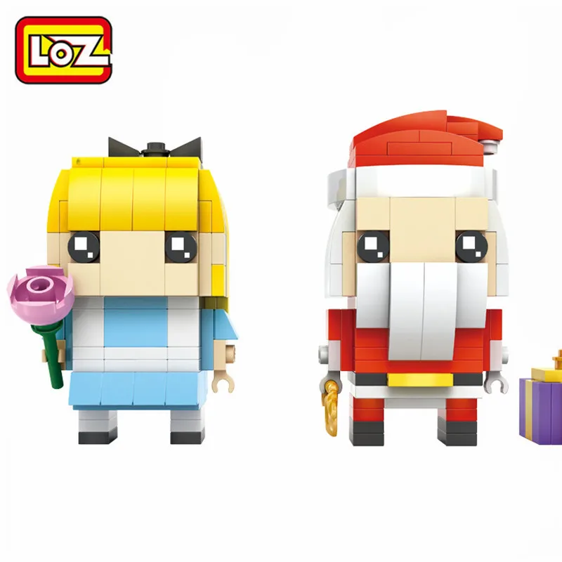 2 шт./компл. милый мультфильм Цифры блоки для мальчиков и девочек сборки Alice Санта