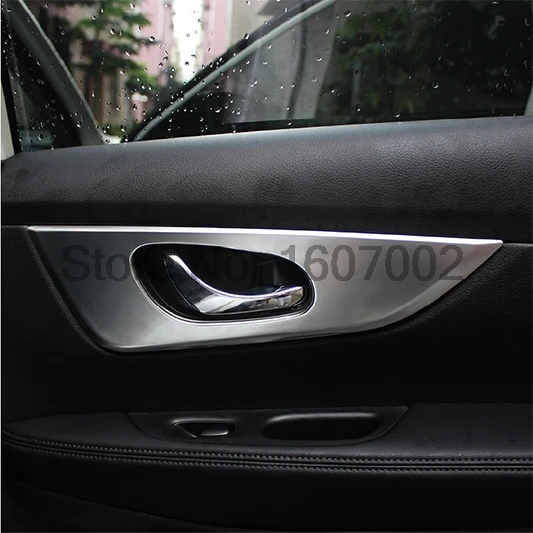 Подходит для NISSAN QASHQAI J11 2014 2015 2016 хромированная внутренняя дверная ручка Накладка