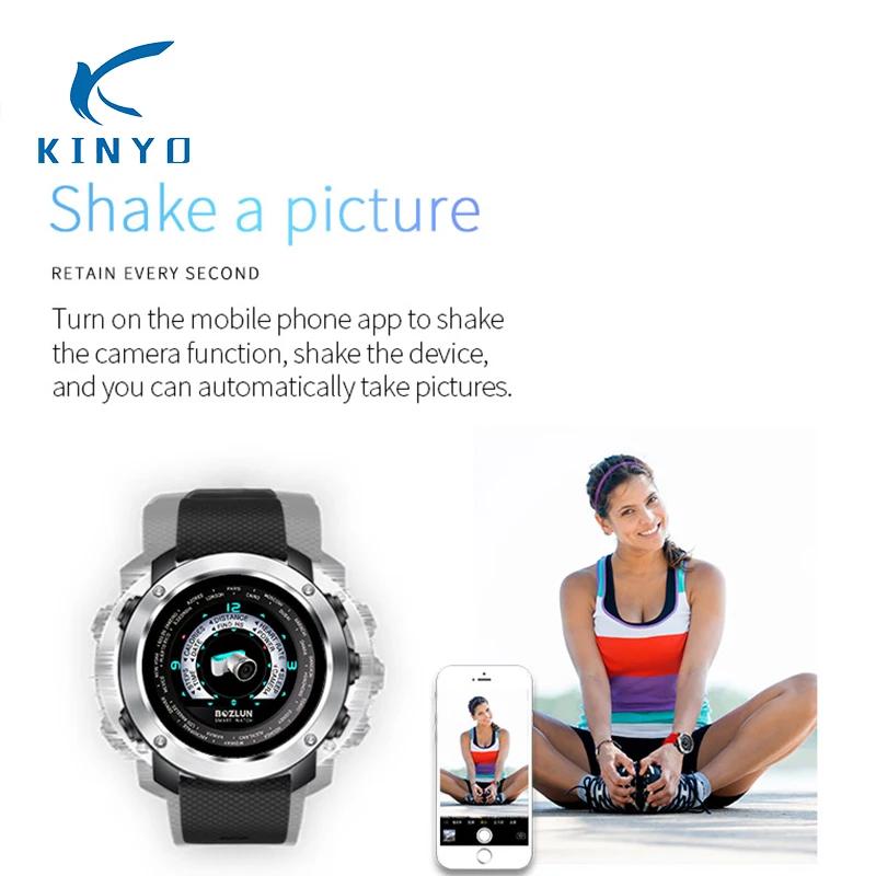 Умные часы с поддержкой IOS Android Bluetooth фитнес-трекер удаленная камера
