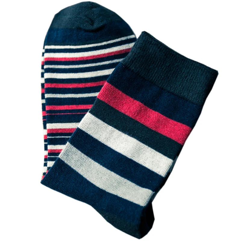 10pcs=5pairs=1 Lot Men's color stripes socks the latest design popular men's STRIPED SOCKS SUIT FASHION COLOURED COTTON | Мужская