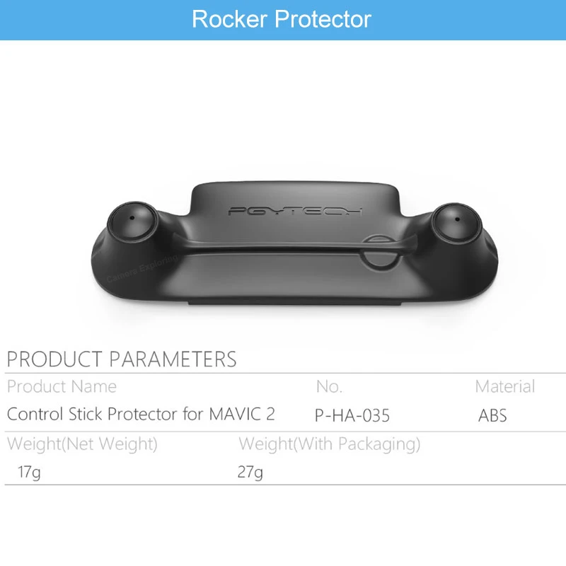 Rocker Protector PGYTECH шасси/держатель пропеллера/пульт дистанционного управления/слинг застежка ремешок/бленда объектива для DJI Mavic 2 Pro Drone аксессуары - Цвет: Rocker Protector