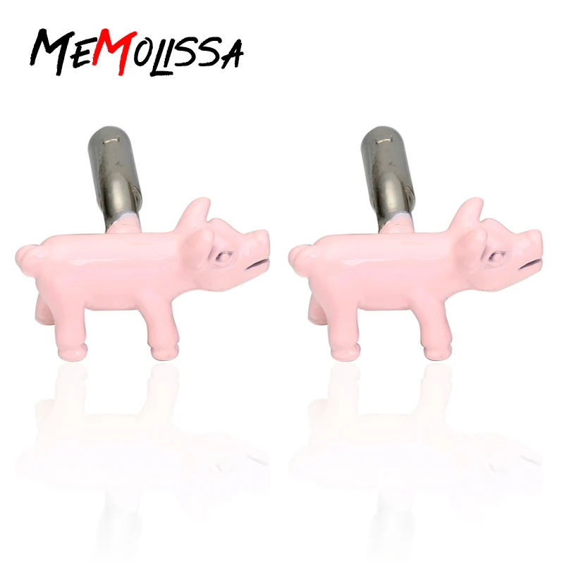 MeMolissa 3 пары запонки с розовой Свинкой модные подарки персонализированные для