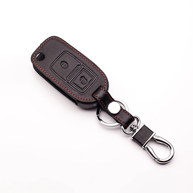 3 кнопки Кожаный Автомобильный Чехол для пульта дистанционного управления