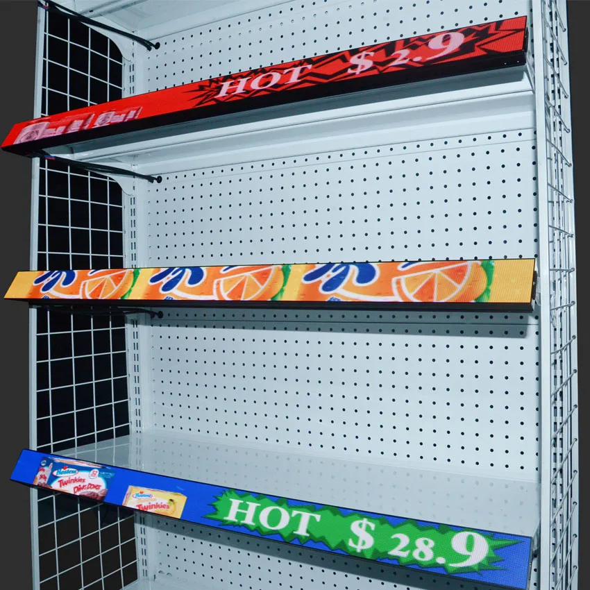 

p1.25 HD COB indoor shelf strip led display screen signage LED video screen