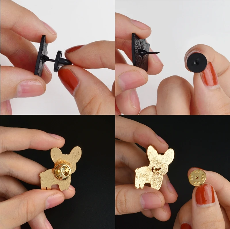 30 шт. резиновые застежки булавки в форме бабочки|Ювелирная фурнитура и