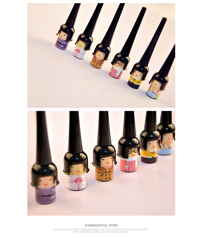 Милая милая кукла стиль Водостойкая жидкая подводка для глаз Подводка Черная