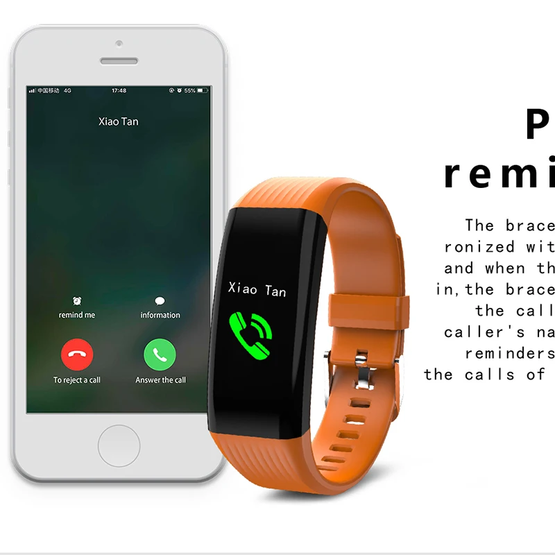 Смарт часы с монитором сердечного ритма для мужчин и женщин фитнес