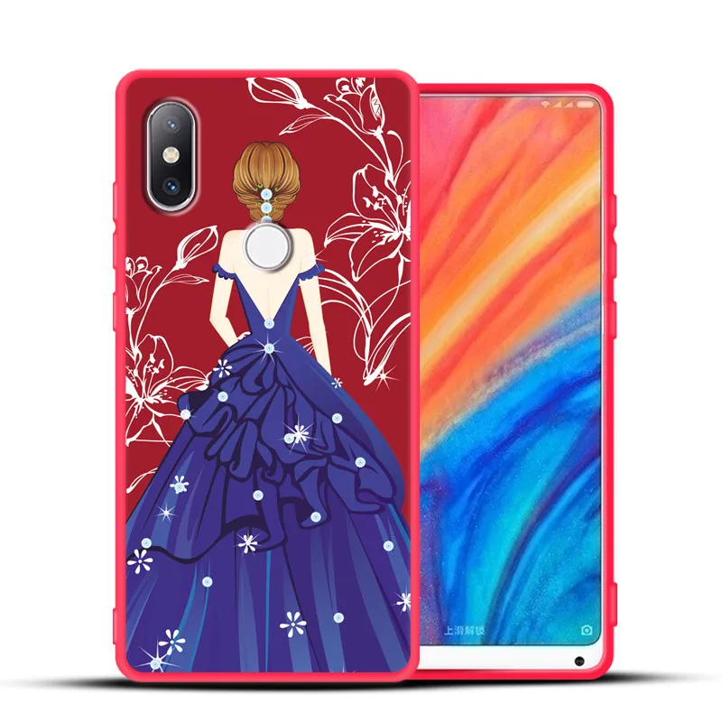 FOR Xiaomi Mi Mix 2S Case Mix2 Cover Silicone Soft TPU Cute Cartoon Painted Flexible for 2 |