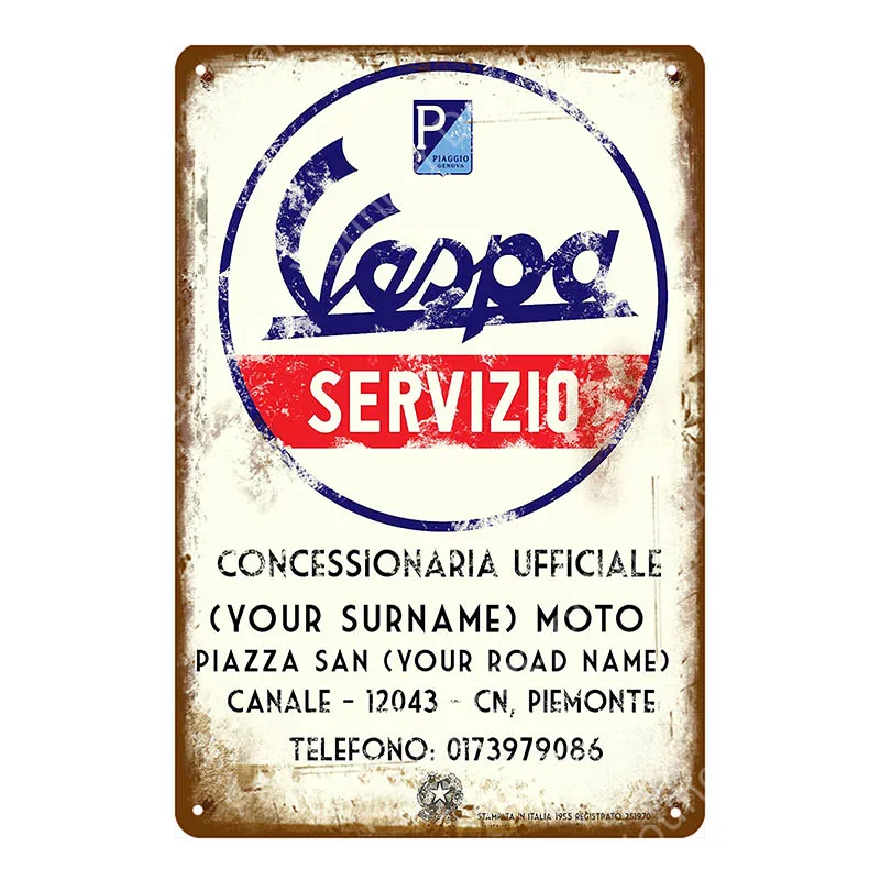 YD3197H Винтажные металлические жестяные знаки для гаража автомобиля Vespa декоративные тарелки Mack грузовики наклейки на стену мотоцикл плакат домашний декор YH027 - Цвет: YD3197H