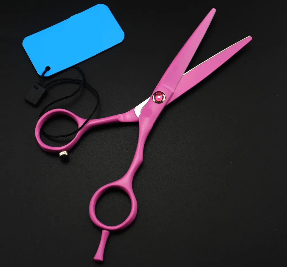 Профессиональные японские Розовые ножницы для стрижки волос 5 дюйма горячие