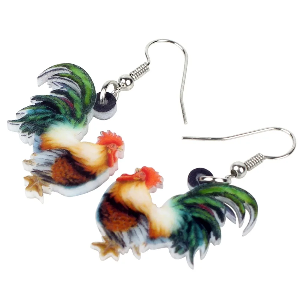 WEVENI акриловая Цветочная курица искусственная кожа новая Длинная подвеска модные