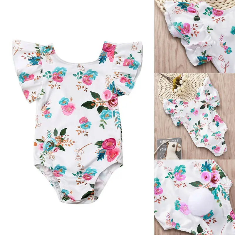 Новая модная одежда для новорожденных девочек Белый спортивный комбинезон с