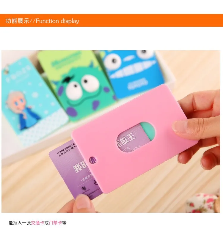 Держатели карт ПВХ & Note ID кредитный держатель для мультфильм Миньоны панда Doraemon
