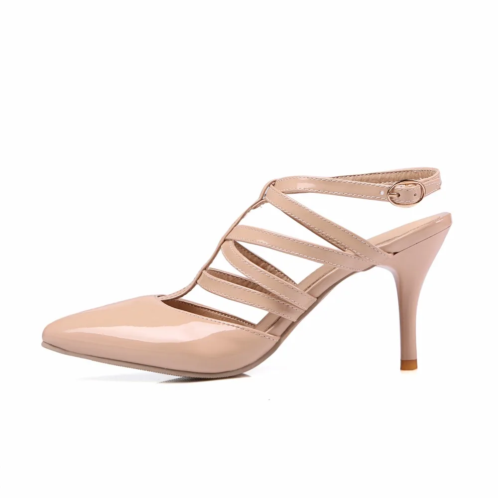 Пикантная модная дамская обувь Обувь больших размеров (30 48) Дамские босоножки