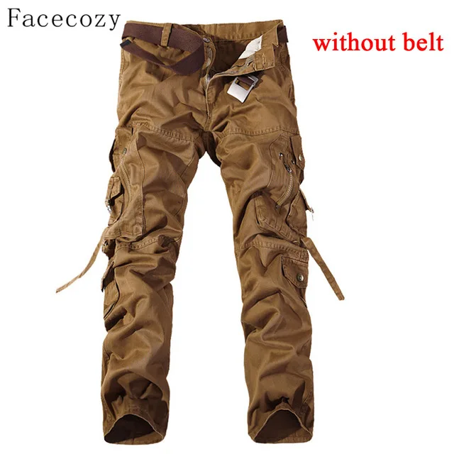 dark tu yellow Facecozy мужские осенние военные уличные брюки мужские ветрозащитные свободные стильные охотничьи спортивные брюки размера плюс - Цвет: dark tu yellow