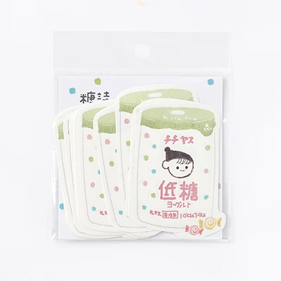09 Tangshi милый мультфильм еда торт memo pad планировщик стикер для заметок кавайная наклейка pepalaria 30 страниц - Цвет: 09