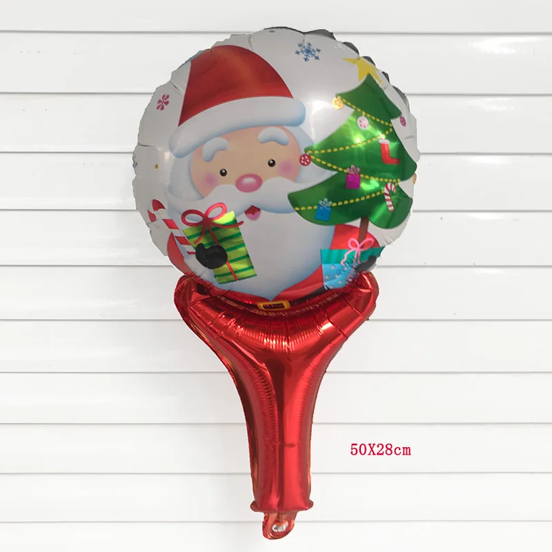 1 шт. Санта Клаус Рождественская елка снеговик ручные палочки фольгированные