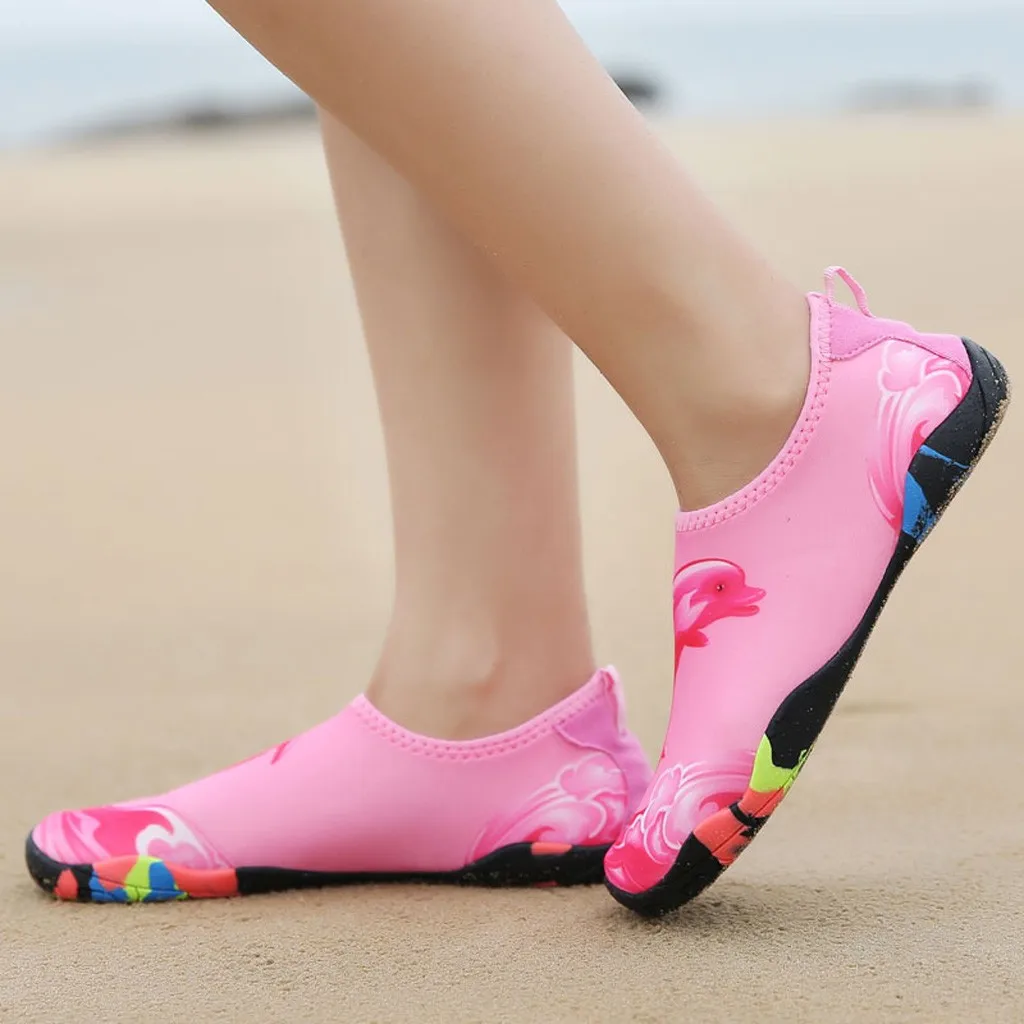 2019 Couple Beach Shoes Swimming Water Barefoot Quick Dry Aqua Shoes|Пляжные и уличные сандалии| |