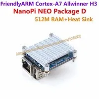 Четырехъядерный Cortex-A7 FriendlyARM NanoPi NEO Air(512 МБ ОЗУ)+ NanoHat PCM5102A = NanoPi NEO Air посылка F(wifi и Bluetooth, 8 Гб eMMC