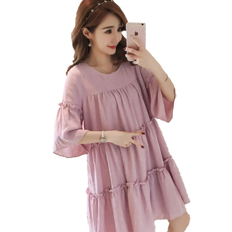 2019 Новое Брендовое летнее платье для беременных женские повседневные