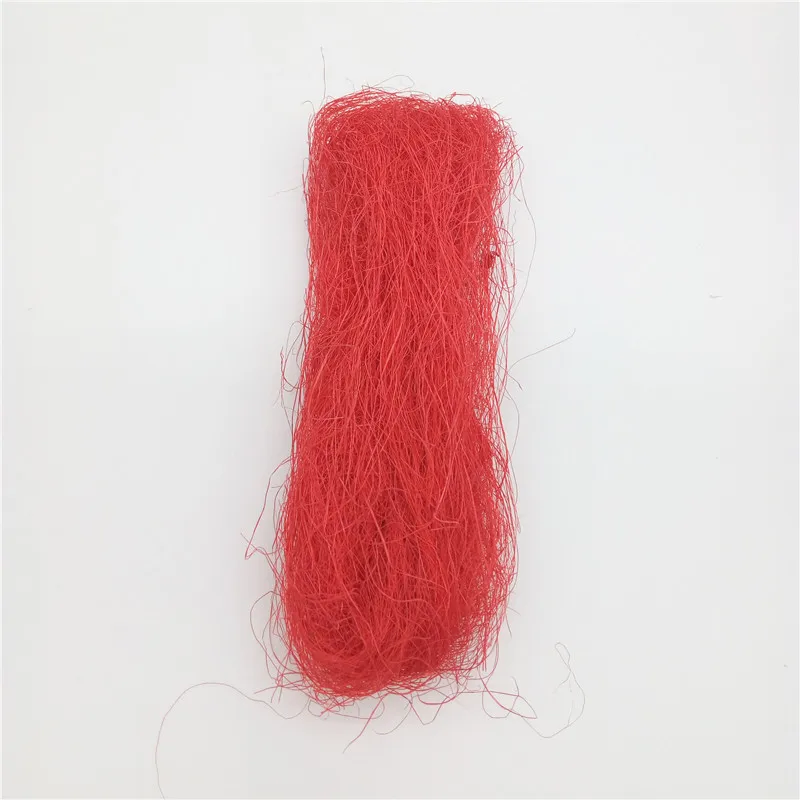 Red 10 г сизаль природа сизаль деревенский рафия DIY букет цветов Подарочная коробка Упаковка украшения свадебные принадлежности гнездо Искусство ремесло - Цвет: Red