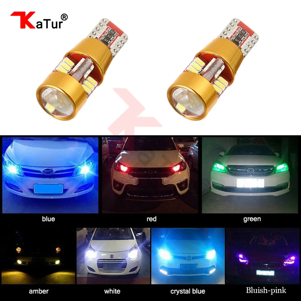 2 шт. T10 W5W без OBC Error CANBUS Free 27 ВОДИТЬ Автомобиль Клин лампы зазор маркер сбоку купол