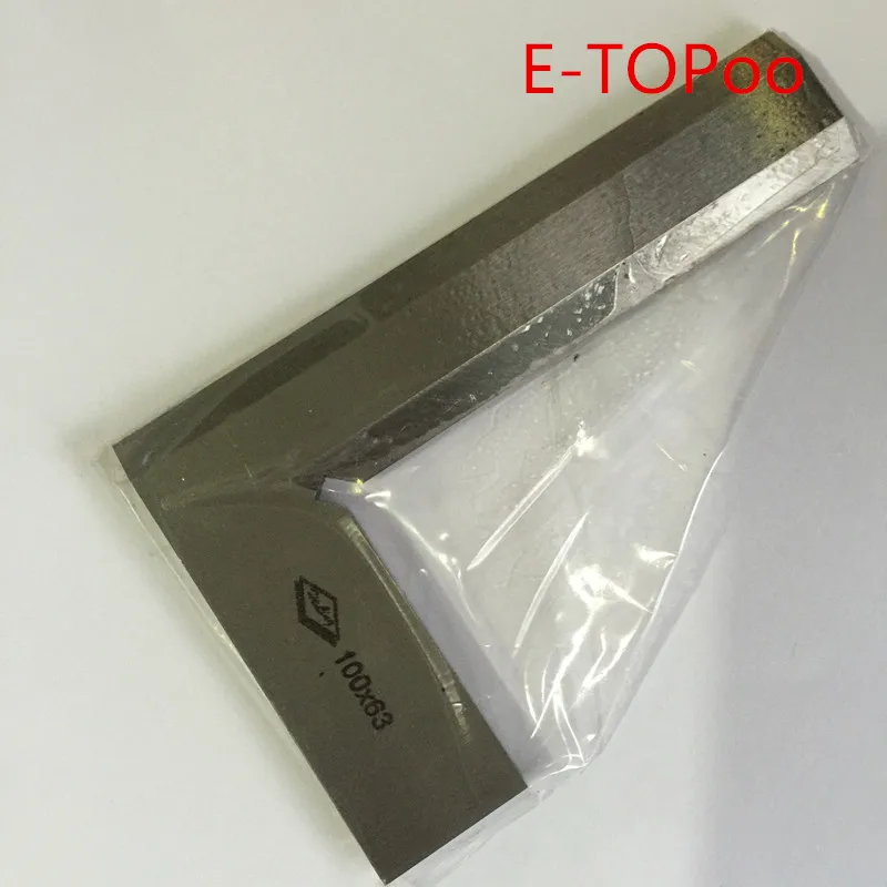 Металлическая линейка серебристого цвета 100x63 мм|ruler square|ruler steelruler metal |