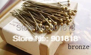 Золотой цветной шарик для ювелирных изделий 200 шт./пакет с наконечниками 30x0 5 мм (24