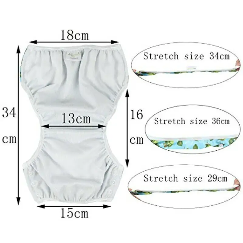 Многоразовые регулируемые детские плавающие подгузники для мальчиков и девочек