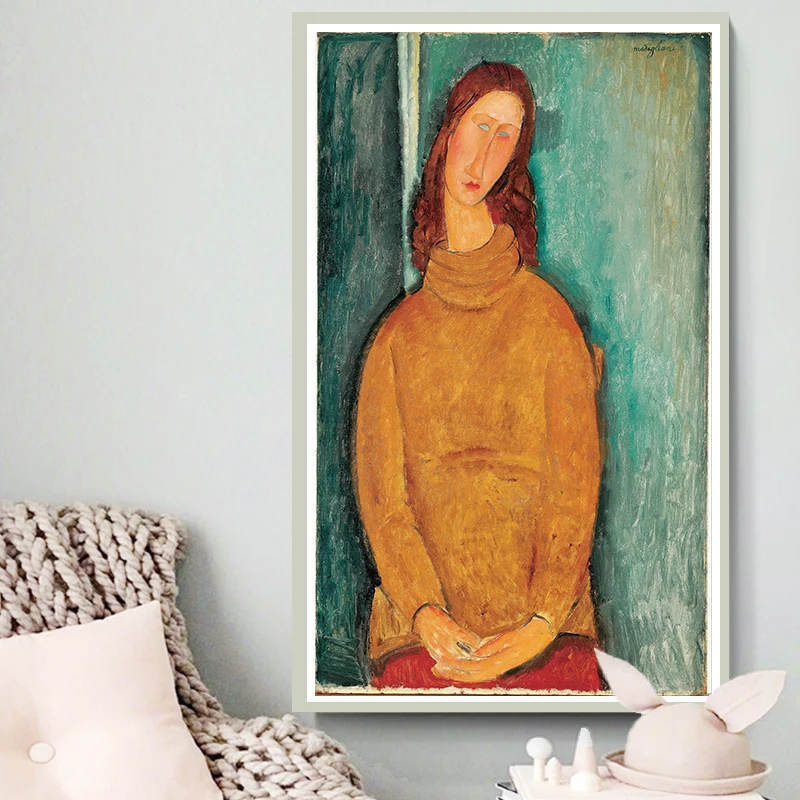 Картины на холсте Modigliani картина печатный плакат для гостиной спальни столовой