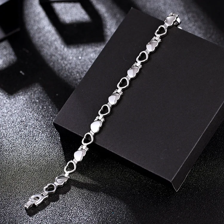 Браслет-цепочка из нержавеющей стали с сердечником | Украшения и аксессуары