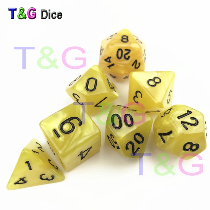 56 шт./пакет MTG RPG D& игральные кости DND Настольная игра набор из 8 комплектов кости D4 D6 D8 D10 D12 D20 под мрамор акрил игры