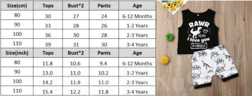 Комплект одежды для малышей забавная футболка без рукавов маленьких мальчиков