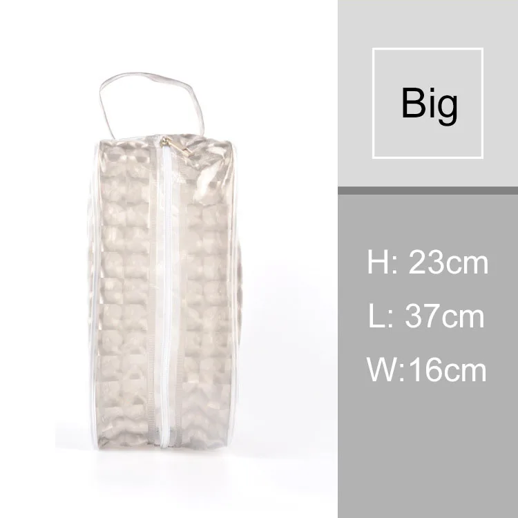 Grey Big Пляжные Сумки для бассейна, сумка для спортзала, водонепроницаемые сумки, прозрачный EVA Желейный органайзер, сумка для плавания, для мытья полоскания, для хранения, XA483WA - Цвет: Grey Big