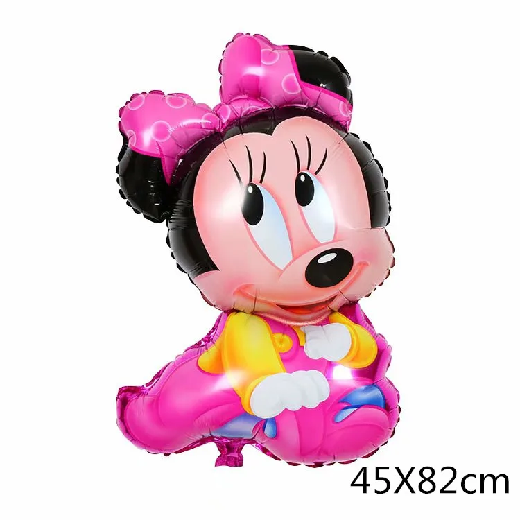 1 шт. большой размер мультфильм Микки Минни Маус фольгированные воздушные шары надувные детские Душ Дети День рождения украшения поставки Globos
