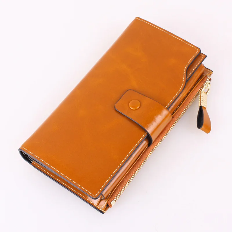 Женский кошелек из натуральной кожи с отделением для карт|wallet and purse|women long walletlong