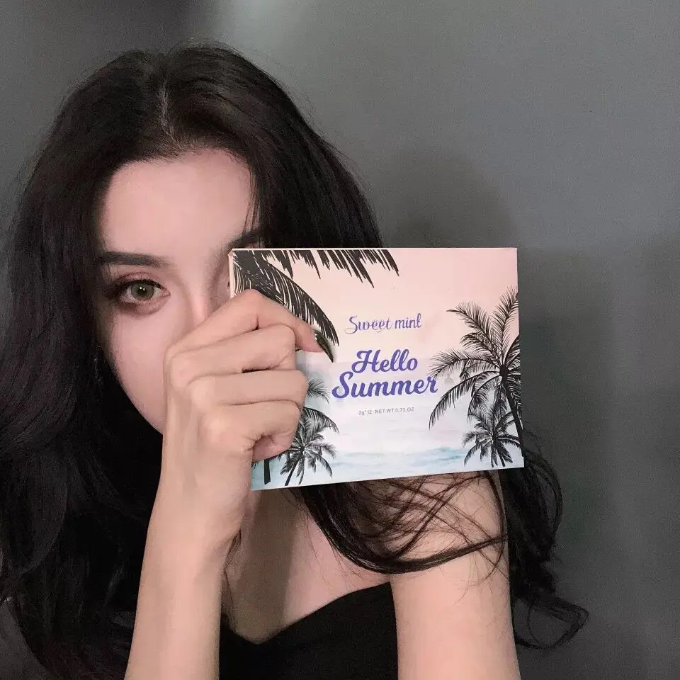 Новинка 12 цветов летние стильные матовые мерцающие блестящие алмазные тени для