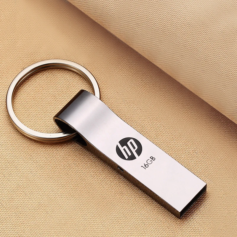 Hp V285W металлический ключ USB флэш-накопитель 8 ГБ/16 ГБ/32 ГБ/64 Гб водонепроницаемый ударопрочный memoria usb флешка карта памяти USB для портативных ПК