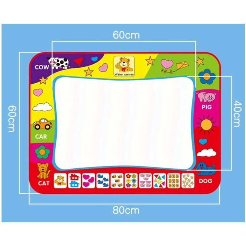 Монтессори игрушки Дети раннего обучения Puzzle картина Вода Рисование играть мат